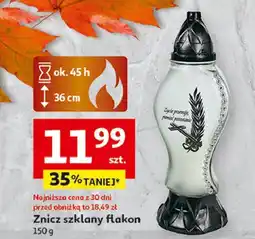 Auchan Znicz szklany flakon oferta