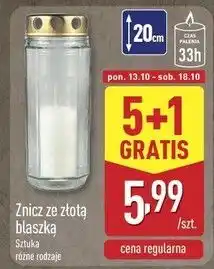 ALDI Znicz ze złotą blaszką oferta