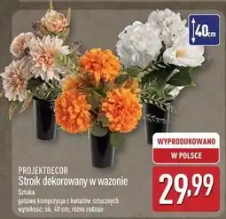 ALDI Stroik dekorowany w wazonie Projektdecor oferta