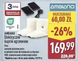 ALDI Kapcie ogrzewane Ambiano oferta