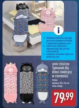 ALDI Śpiworek świecący w ciemności 50 x 145 cm Home Creation oferta