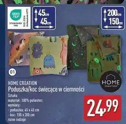 ALDI Koc z motywem świecącym w ciemności 150 x 200 cm Home Creation oferta