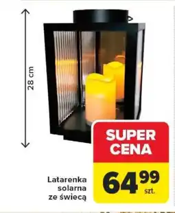 Carrefour Latarenka solarna ze świecą oferta