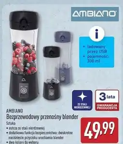 ALDI Blender przenośny Ambiano oferta