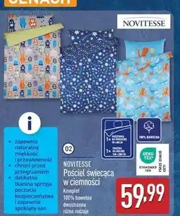 ALDI Pościel świecąca w ciemności Novitesse oferta