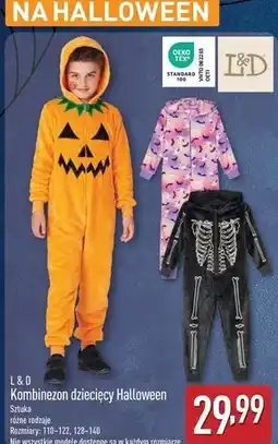 ALDI Kombinezon dziecięcy halloween 128-140 L&D oferta