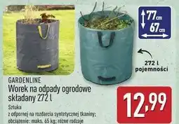 ALDI Worek na odpady ogrodowe 272 l Gardenline oferta