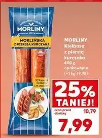 Kaufland Kiełbasa morlińska z piersią kurczaka Morliny oferta
