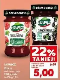 Kaufland Dżem z czarnej porzeczki Łowicz oferta