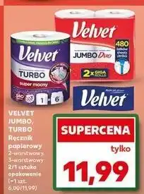 Kaufland Ręcznik papierowy duo Velvet Jumbo oferta