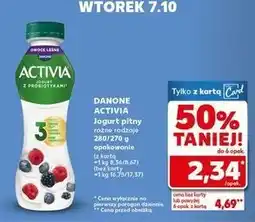 Kaufland Jogurt owoce leśne Danone Activia oferta