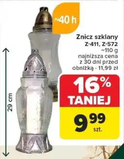 Carrefour Znicz szklany Z-411, Z-572 oferta