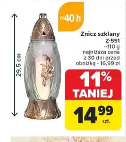 Carrefour Znicz szklany Z-551 oferta