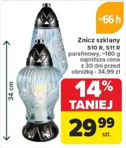 Carrefour Znicz szklany S10 R, S11 R oferta