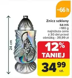 Carrefour Znicz szklany S4 HS oferta