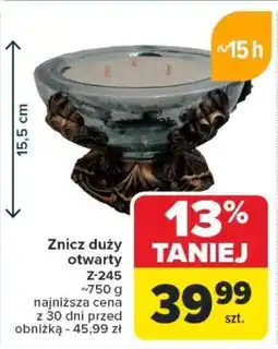Carrefour Znicz duży otwarty Z-245 oferta