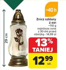 Carrefour Znicz szklany Z-481 oferta