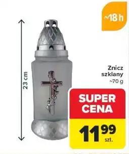 Carrefour Znicz szklany oferta
