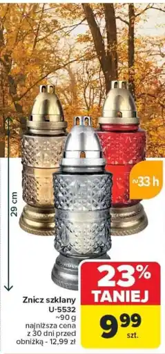 Carrefour Znicz szklany U-5532 oferta