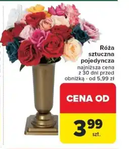 Carrefour Róża sztuczna pojedyncza oferta