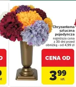 Carrefour Chryzantema sztuczna pojedyncza oferta