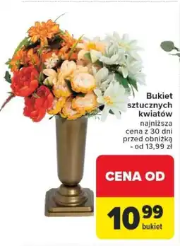 Carrefour Bukiet sztucznych kwiatów oferta