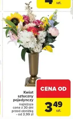 Carrefour Kwiat sztuczny pojedynczy oferta