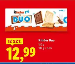 Lidl Batoniki Kinder Duo 12 szt oferta