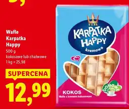 Lidl Wafle Happy kokosowe Karpatka oferta