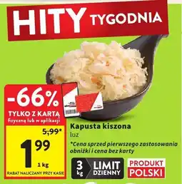 Intermarche Kapusta kiszona luz Intermarche oferta