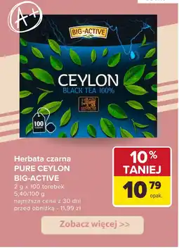 Carrefour Herbata czarna Big-Active Pure Ceylon oferta