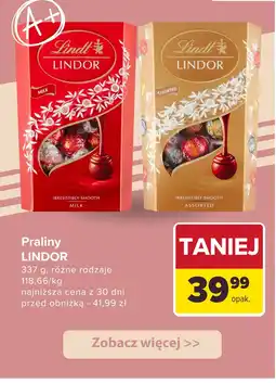 Carrefour Praliny Lindor Milk Lindt oferta