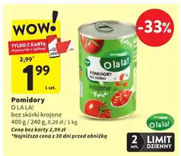 Intermarche Pomidory bez skórki krojone O la la! oferta
