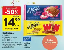 Intermarche Czekolada E.Wedel różne rodzaje oferta