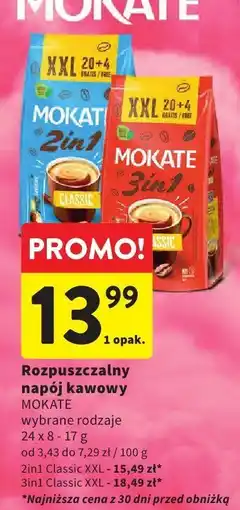 Intermarche Rozpuszczalny napój kawowy Mokate oferta
