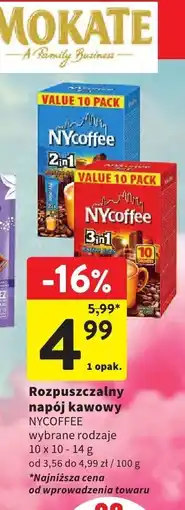 Intermarche Rozpuszczalny napój kawowy NYcoffee oferta