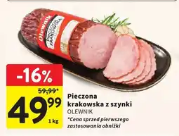 Intermarche Pieczona krakowska z szynki OLEWNIK oferta