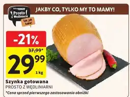 Intermarche Szynka gotowana PROSTO Z WĘDZIARNI oferta