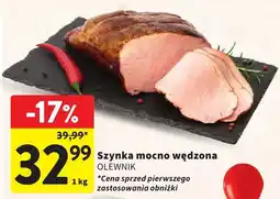 Intermarche Szynka mocno wędzona OLEWNIK oferta