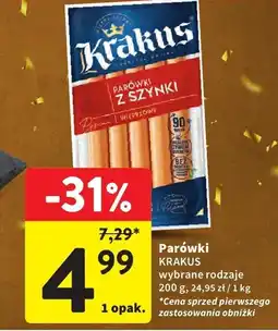 Intermarche Parówki KRAKUS oferta