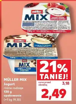Kaufland Jogurt Mix różne rodzaje Müller oferta
