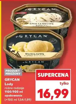 Kaufland Lody Grycan różne rodzaje oferta