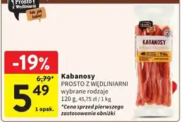 Intermarche Kabanosy Prosto z Wędzlinarni oferta