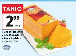 Intermarche Ser Mimolette, Maasdam, Cheddar ZM Sokołów oferta