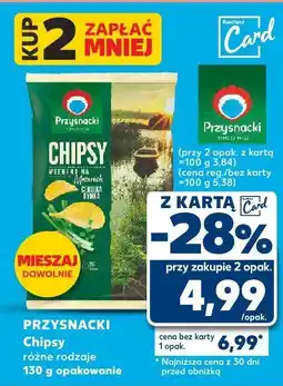 Kaufland Chipsy różne rodzaje Przysnacki oferta