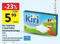 Intermarche Ser topiony z twarożku śmietankowego Kiri oferta