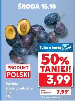 Kaufland Śliwki podłużne luzem Kaufland oferta