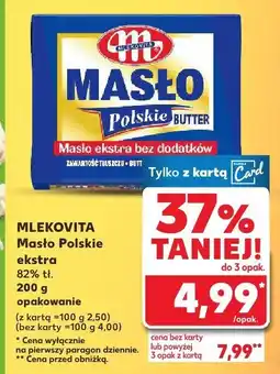Kaufland Masło polskie ekstra Mlekovita oferta