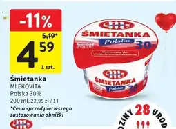 Intermarche Śmietanka Mlekovita Polska 30% oferta