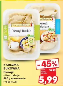 Kaufland Pierogi różne rodzaje Karczma Bukówka oferta